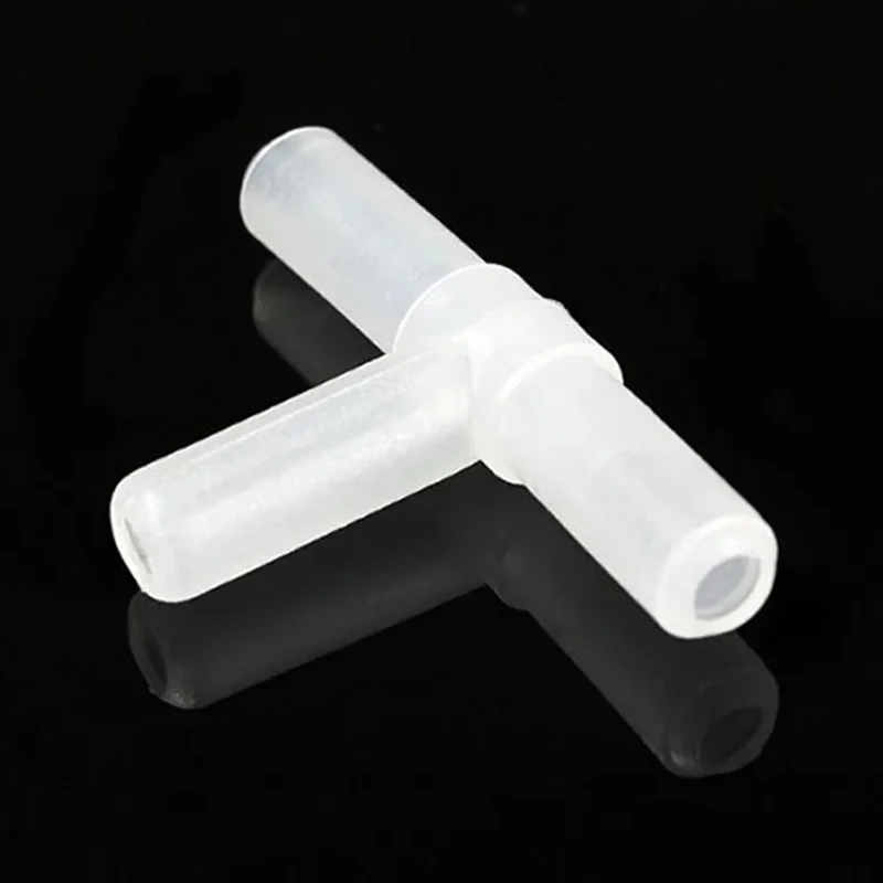 4mm Plastic T Shape Tee 3 Way Hose Joints Aquarium Accessories Fish Tank Air Pump Tubing Connectors Fish Tank Supplies