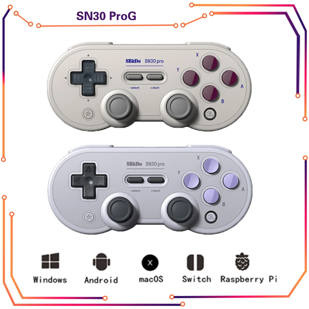 

8Bitdo SN30ProG Retro Wireless Bluetooth Controller Gamepad For Nintendo For Switch Joystick For Android Windows macOS