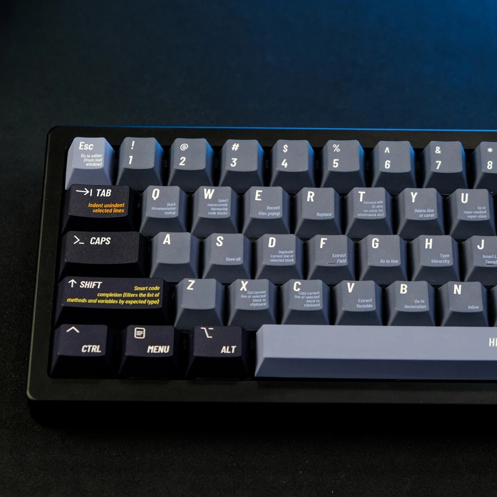Keycap Teclado Mecânico Olá Mundial Programador Keycaps Perfil Cereja Pbt Sublimação Dye Interruptor mx 1.75u 129 Chaves - Imagem 4