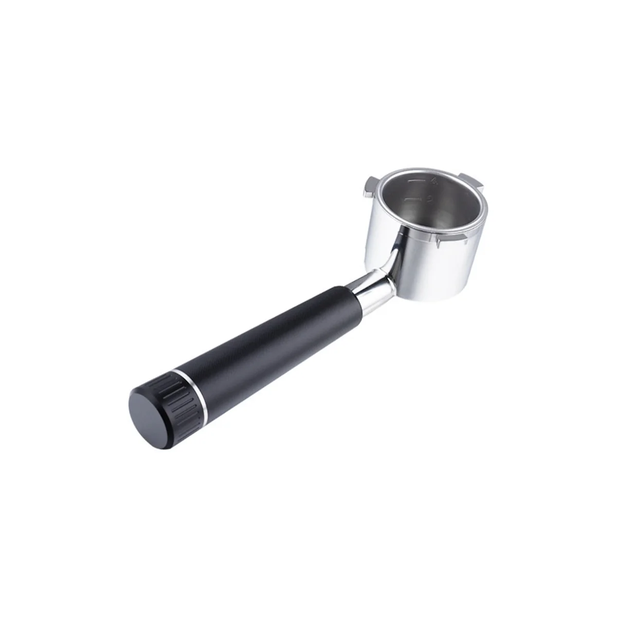 

51mm Bottomless Portafilter for Delonghi 9 Series, Stainless Steel Coffee Espresso Machine Handle with Basket Filter, A