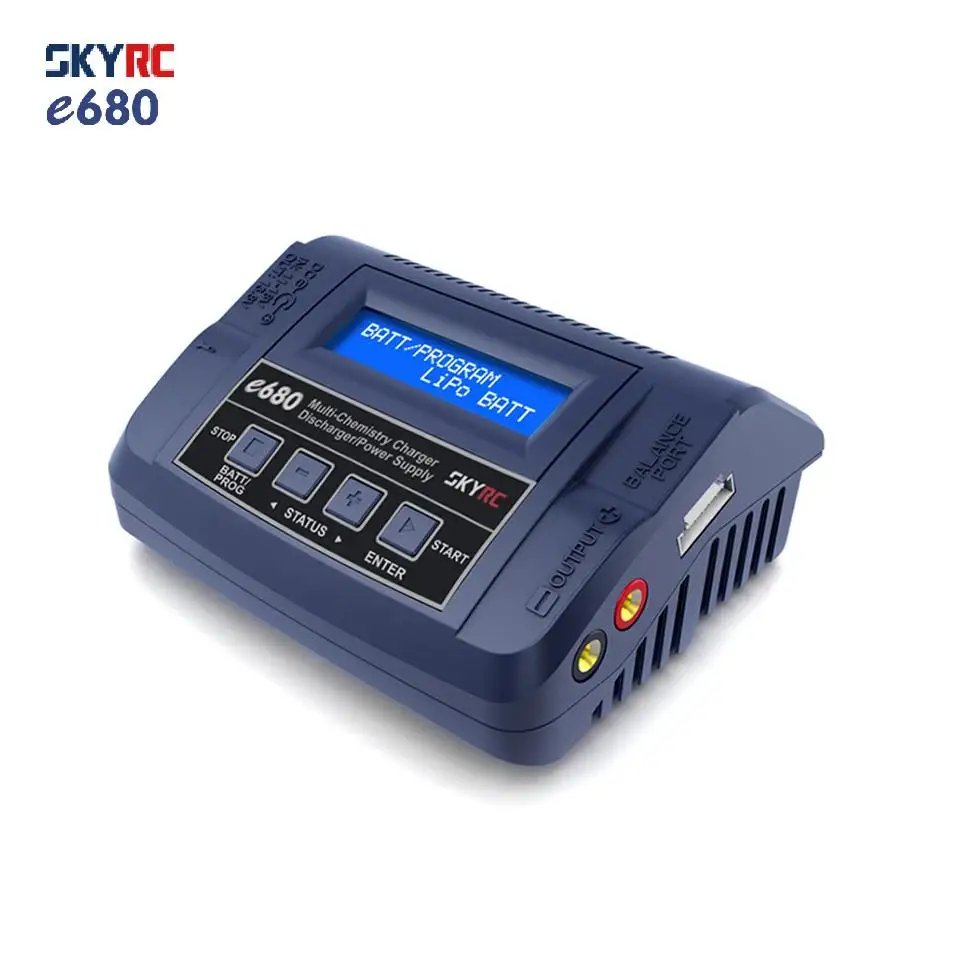 

SKYRC e680 80W AC/DC Balance Discharger 13.8V DC charger power supply for LiPo Li-Ion NiCd NiMH PB LiHV / DJI Mavic battery life