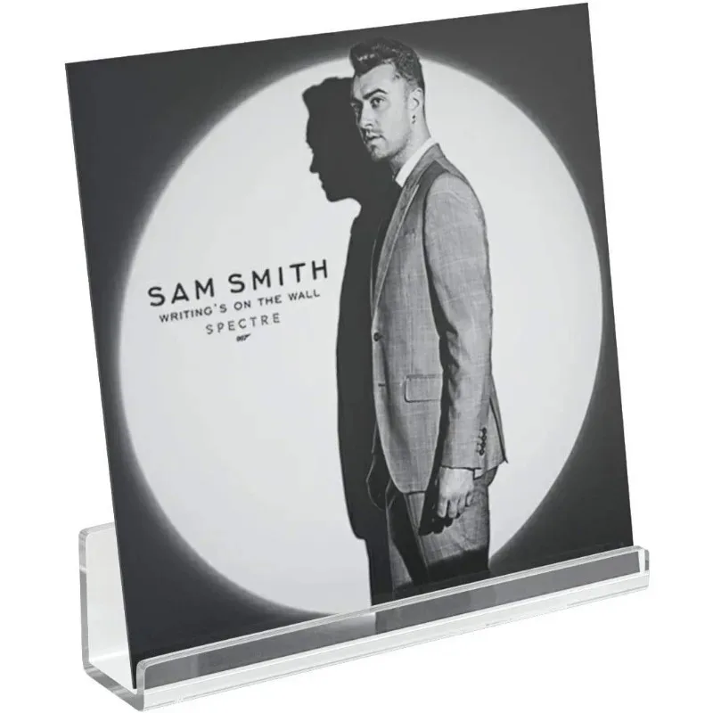 1PC 4-inch Acrylic Record Stand CD Display Stand Wall-mounted Album Display Vinyl Record Decorative Painting Surrounding Display 3