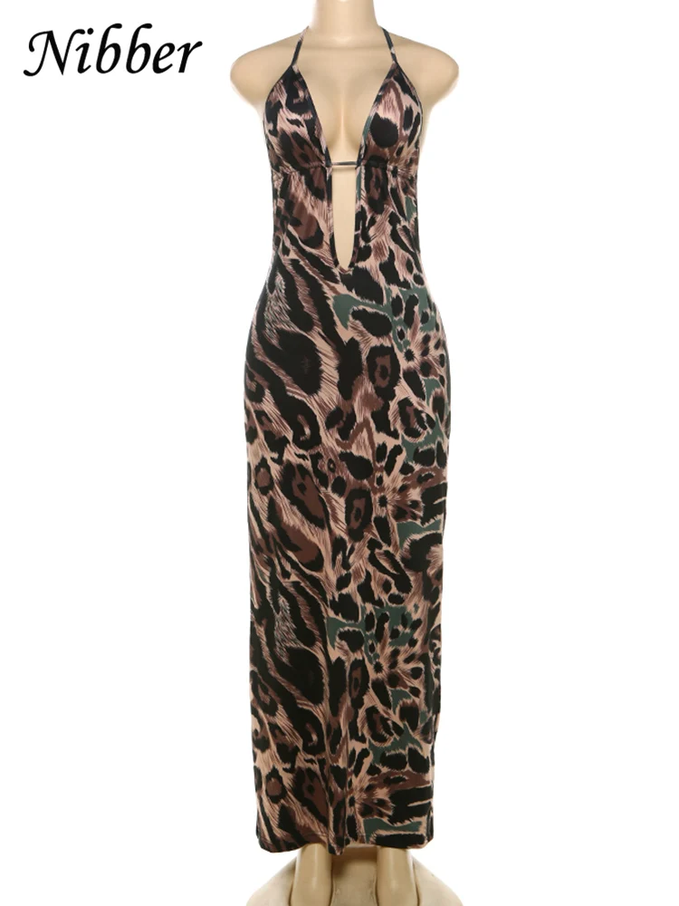 Nibber Leopard Print Dress Women Summer Backless Skinny Elastic Halter Coquette Midnight Skinny Elastic Club Vestidos Bodycon Best Sellers In Women's Clothing Nibber Leopard Print Dress Women Summer Backless Skinny Elastic Halter Coquette Midnight Skinny Elastic Club Vestidos Bodycon Best Sellers In Women's Clothing