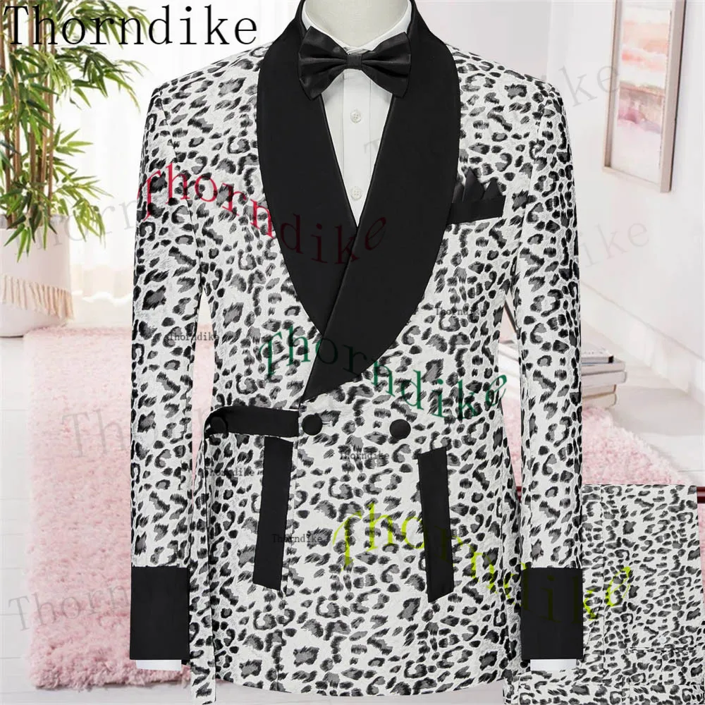 Fashion Shawl Lapel Men Suits Costume Homme Prom Terno Masculino Groom Blazer Wedding Tuxedo Party Jacket Pants Thorndike