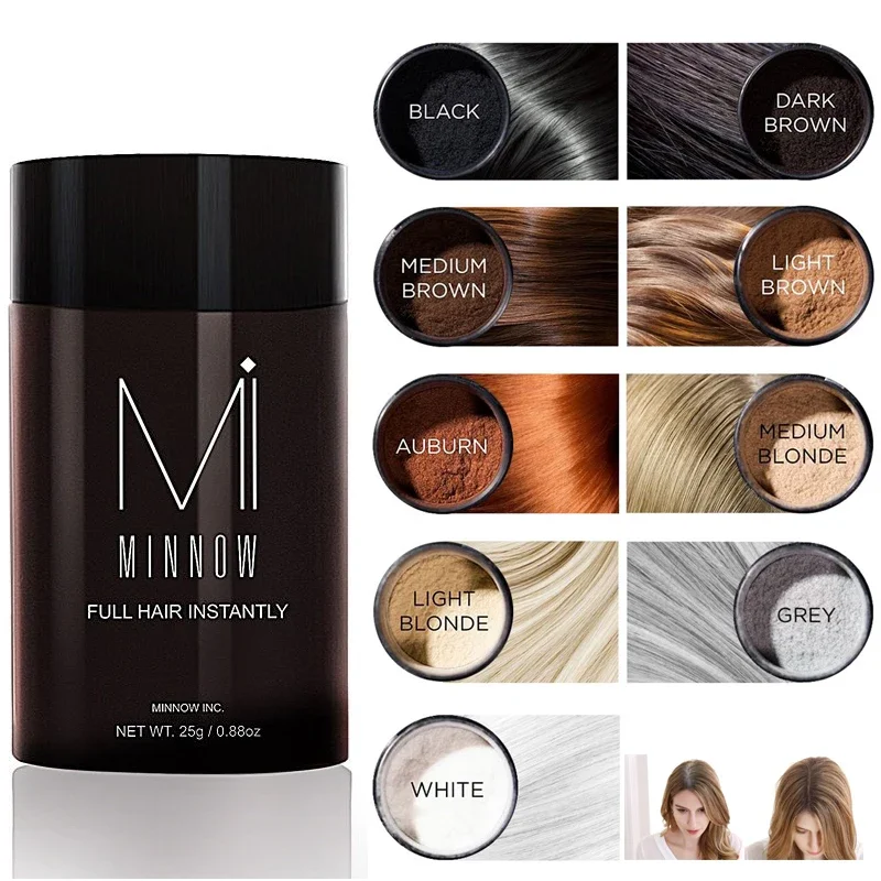Hair Building Fiber 25g Natural Keratin Styling Hair Powder Loss Bald Fibre Building Hairline Optimizer Dense Growth