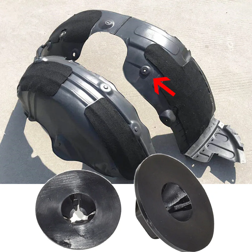 Car fastener clips 10X Fender Panel Lining Fixed Clip Mudguard Buckle For KIA K5 Borrego Sorento Forte IX35 Sportage K2 Hyundai Sante Fe Tucson