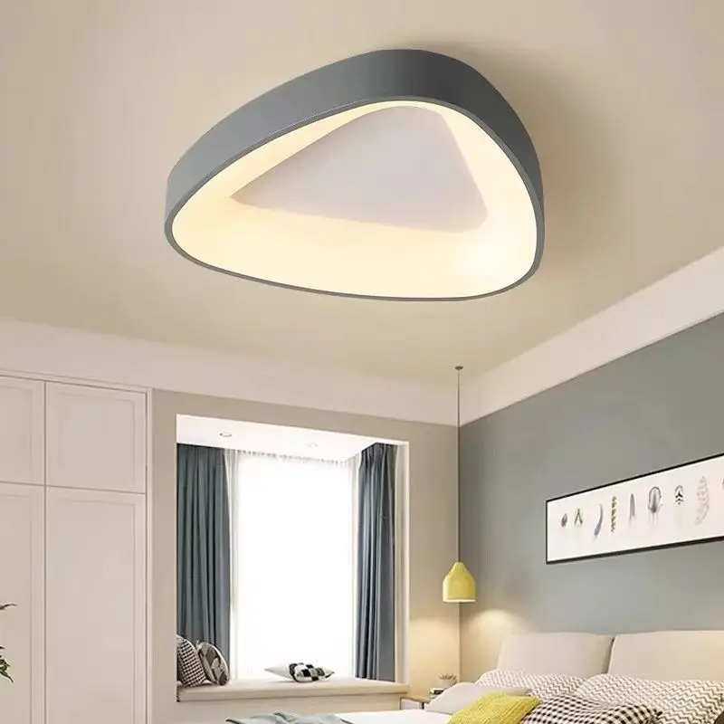 

Modern Bedroom Lamp Simple Led Ceiling Lamp Creative Individuality Triangle Geometry Study Balcony Porch Lighting 2023 Luminária