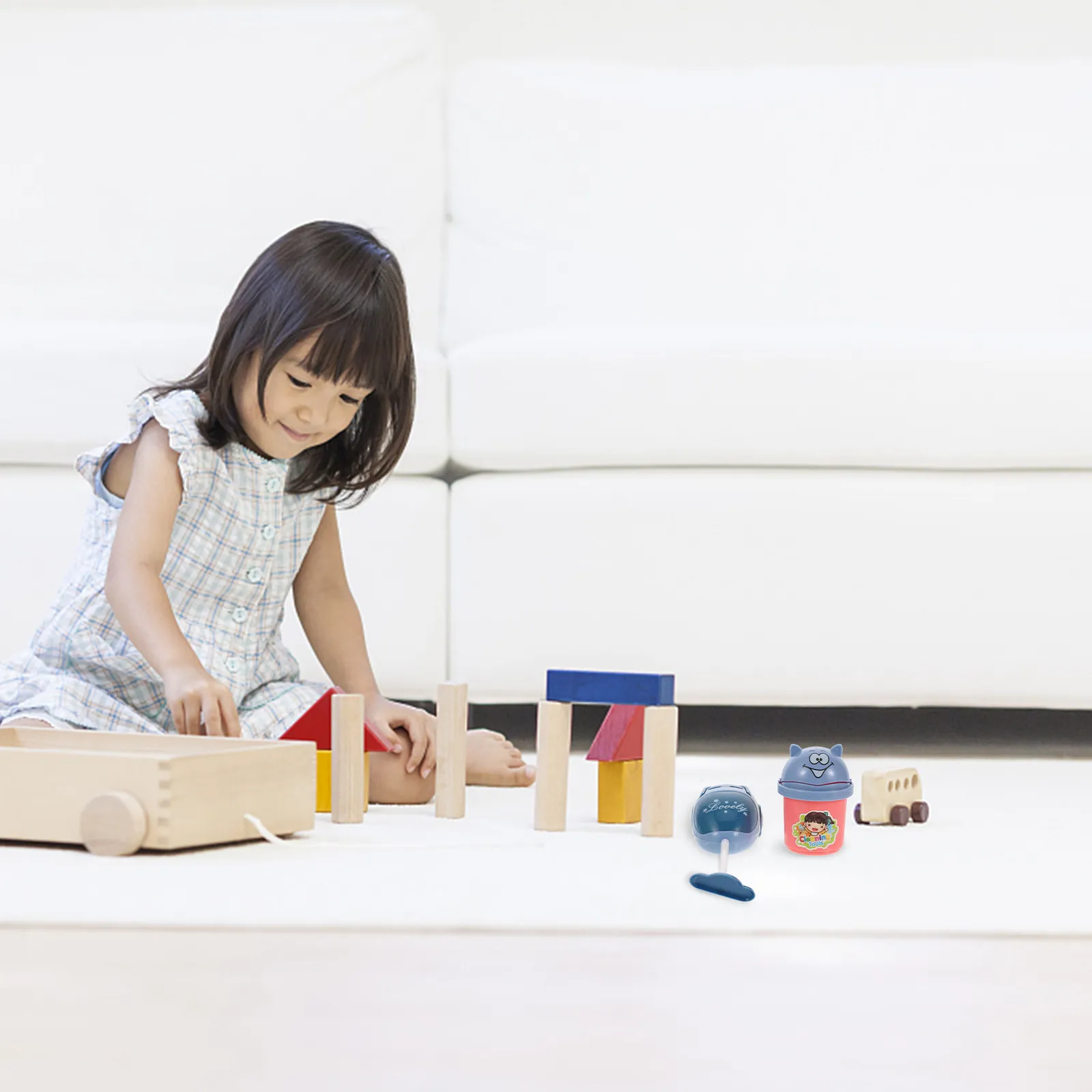 1 세트 미니 청소 도구 시뮬레이션 역할 놀이 가정용 어린이 교육용 모방 소형 청소 장난감