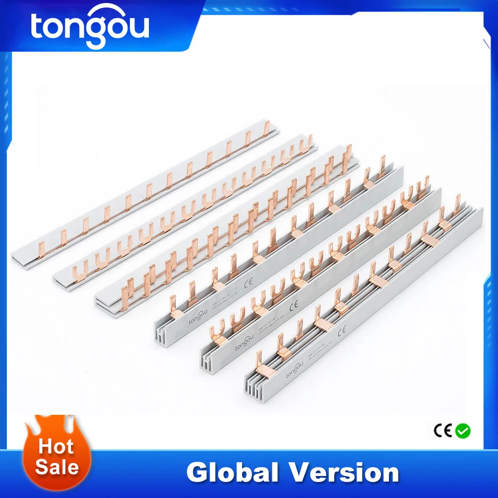 Copper Busbar for Distribution Box Circuit Breaker PIN TYPE MCB Connector Busbar connection breaker combing Terminals busbar connector copper busbar