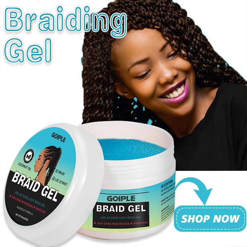 Hair Styling Braiding Gel Tames Frizz Edges Control Gel Smooth Hold Loc