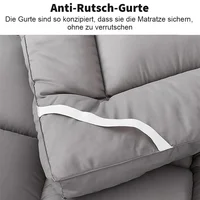 Утолщенный матрас, мягкая подушка из 3D-волокна, матрас для домашней спальни, нескользящий матрас с лентой, несколько размеров на выбор — изображение 2