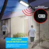 Upgraded 168LED Solar Street Light Outdoor Waterproof LED for Garden Wall Lamp Adjustable Angle Solar Lamp Built-in 10000mAH Hot 5