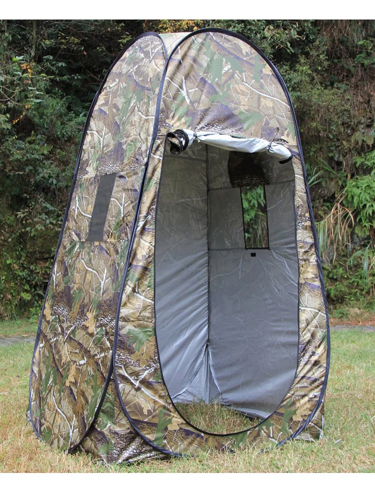 Single Person Portable Privacy Shower Toilet Camping Pop Up Tent Camouflage UV Function Outdoor Dressing Photography Watch Bird camping tent portable shower tent portable tent