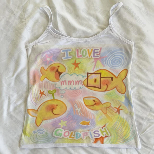 Y2k Harajuku – haut court imprimé rétro gothique Grunge pour femmes, vêtements Emo pour filles, débardeur Slim pour bébé, gilet d'été des années 2000 1