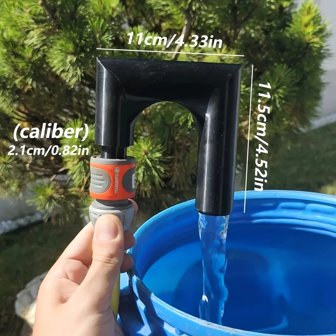 Durable Garden Hose Hook - Easy Water Tank Filling, No Handheld, Anti-Slip Design, Patio Watering Tool, Garden Hose Accessories
