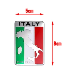 3D Aluminum Badge Car Body Decor Sticker - Motorsport Design - 1PC (For Italy)