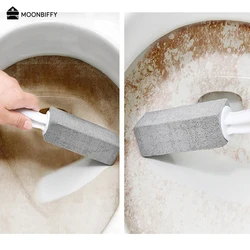 Pumice Stone Toilet Brush Bathroom WC Toilet Cleaning Brush Wand Tile Sink Bathtub Limescale Stain Remove Washing Cleaning Tool