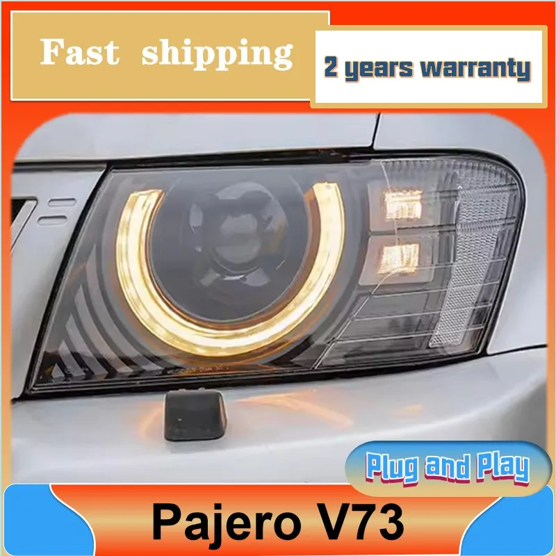 

Car Styling for Mitsubishi Pajero V73 Headlights V77 V75 Head Light DRL Turn Signal Low High Beam Projector Lens
