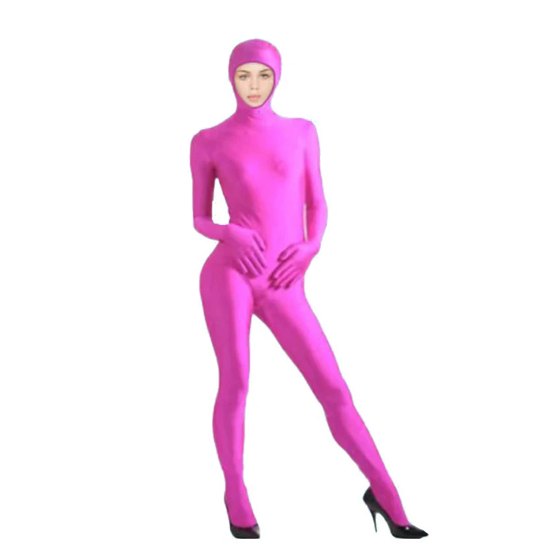 24 Zentai Invisible Jumpsuit Cosplay Costume Bodysuits Halloween Carnival Skin Tight Suit Spandex Stretch Disappearing Jumpsuit