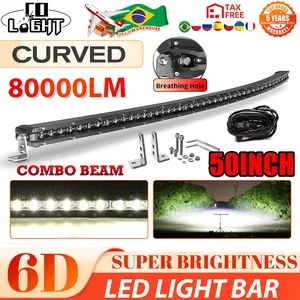 16 Ft 4x4super Slim 50 Led Light Bar 480w Ip68 Offroad For 4x4 Trucks &  Atvs