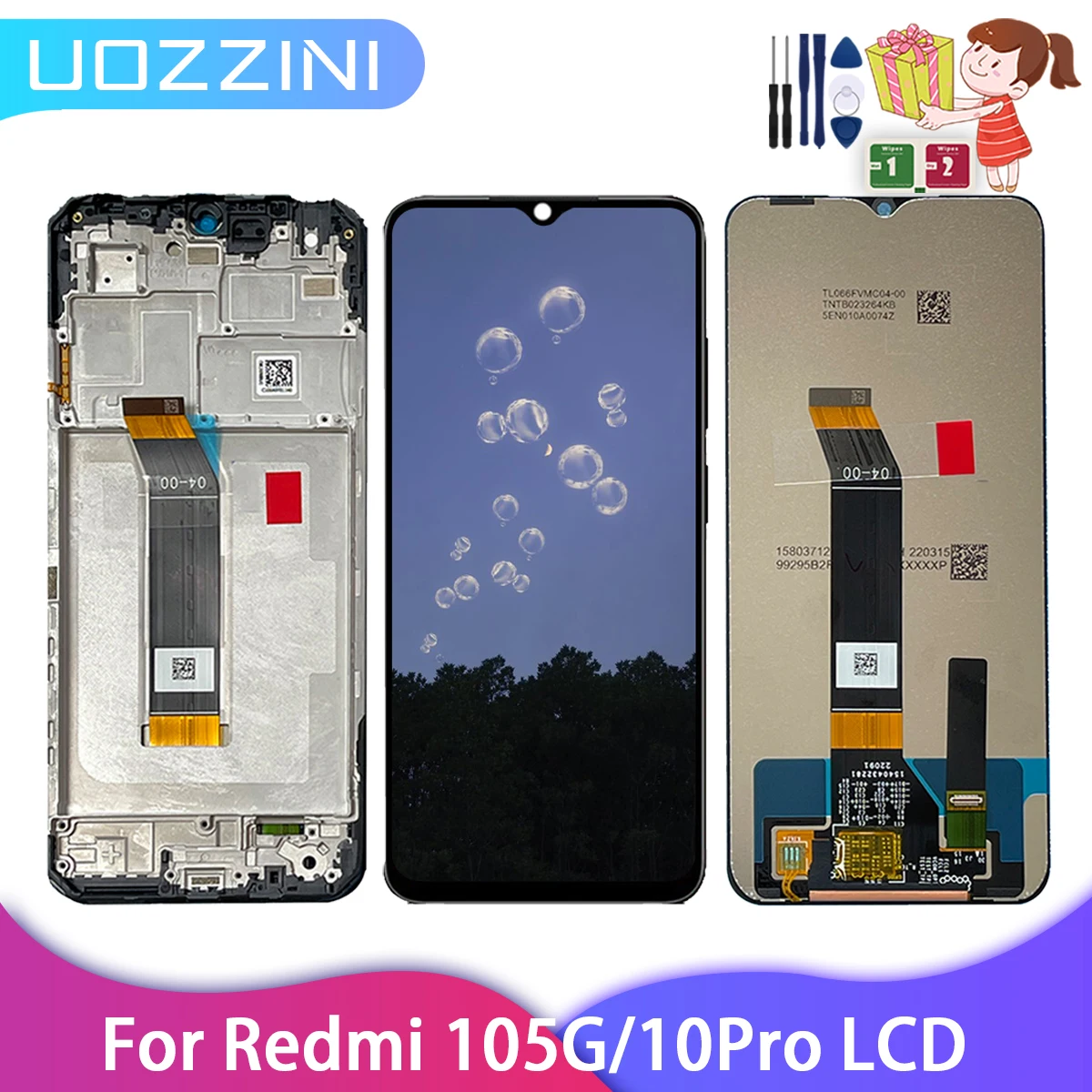 LCD Touch Screen Digitizer Display Assembly Replacement for iPhone 4S  +Tools Set