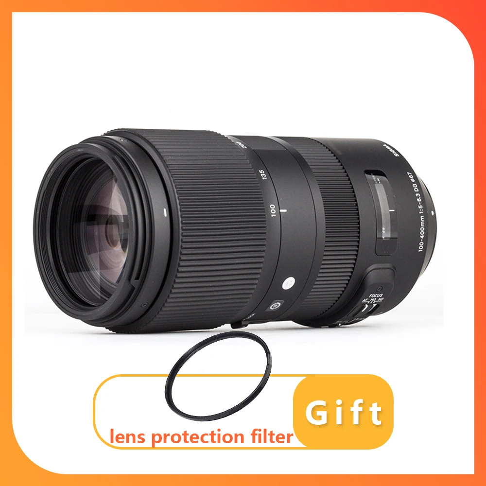 Sigma 100-400Mm F5-6.3 Dg Os Hsm Obiettivo Full Frame Teleobiettivo Zoom 100-400Mm Per Montaggio Canon O Nikon