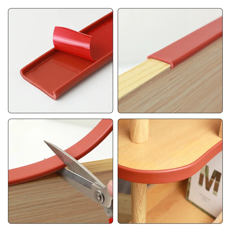 U-Shaped Self-adhesive Edge Banding Strip Furniture Cabinet Table Edge Protector Home Wardrobe Decoration 12mm/15mm/18mm edge banding strip