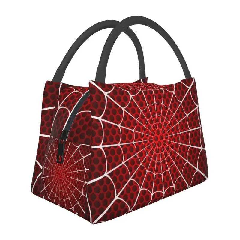 

Spider Web Insulated Lunch Bags for Camping Travel Portable Cooler Thermal Lunch Box Women