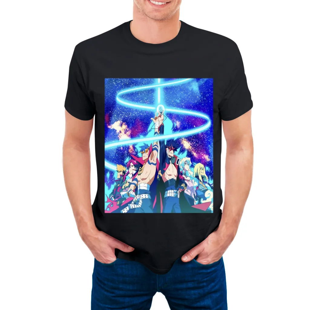 thumbnail image 1 of Nueva camiseta de manga corta con cuello redondo de verano para hombre de Tengen Toppa Gurren-Lagann, 1 of 4