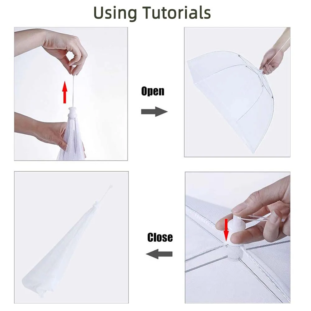 Food Covers Mesh Foldable Kitchen Anti Fly insect Mosquito Tent Dome Net Umbrella Picnic Protect Dish Cover Kitchen Accessories mosquito net