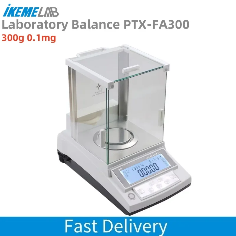 IKEME Laboratory Balance Range 300g 0.0001 Digital Microbalance Precision Electronic Balance Lab External Calibration Scales