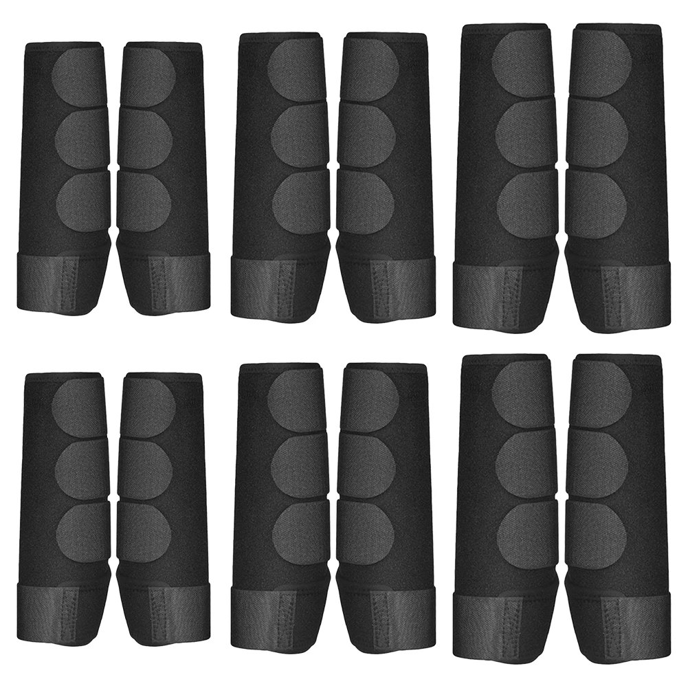 2x Horse Boots Shock Absorbing Horse Leg Wraps Adjustable Horse Leg Protectors for Jumping Training Equestrian Equipment 2
