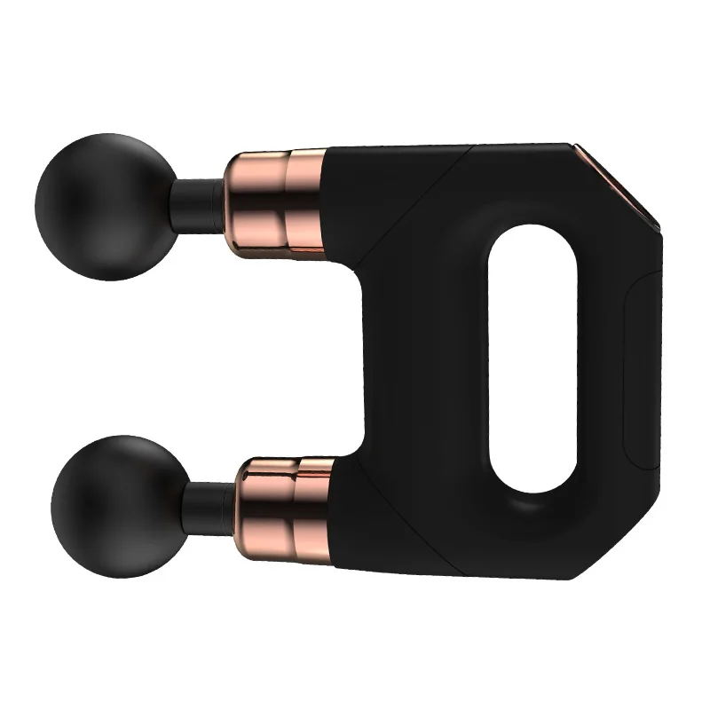 New LCD Style Portable Handheld Mini Fitness Product Electric Muscle Relaxation Double Head Fascia Gun Massager USB Massager Gun