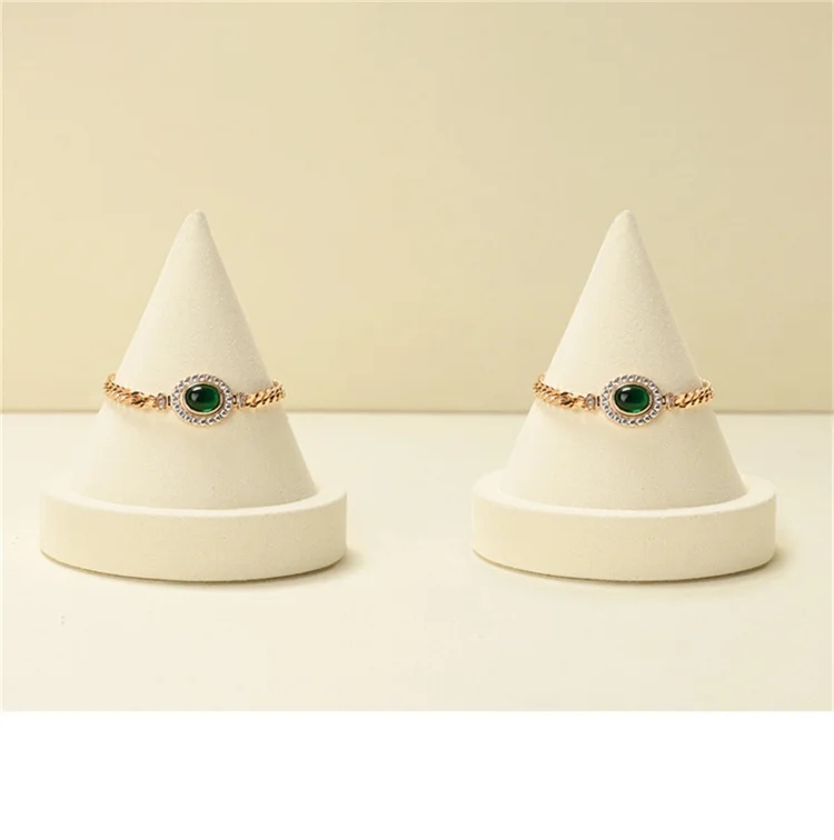 WoodTen Cone Bracelet Display Stand Ring Bangle Anklet Chain Necklace Jewelry Display Prop Storage Rack Bracelet Jewellery Props