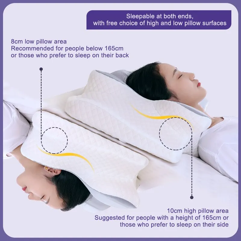 Cervical Neck Pillows for Pain Relief Sleeping, High-Density