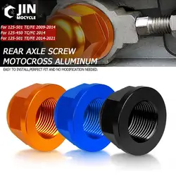 For Husqvarna TE FE TX 85 125 150 250 300 350 450 501 2014-2020 TC FC 2014 TE250 FE250 Motocross Rear Wheel Lock Spindle Pin Nut