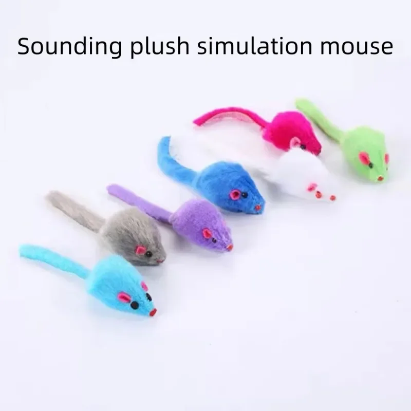 

1/5Pcs Cat Toys Plush Simulation Mouse Pet Mini Funny Playing for s Creative False Interactive