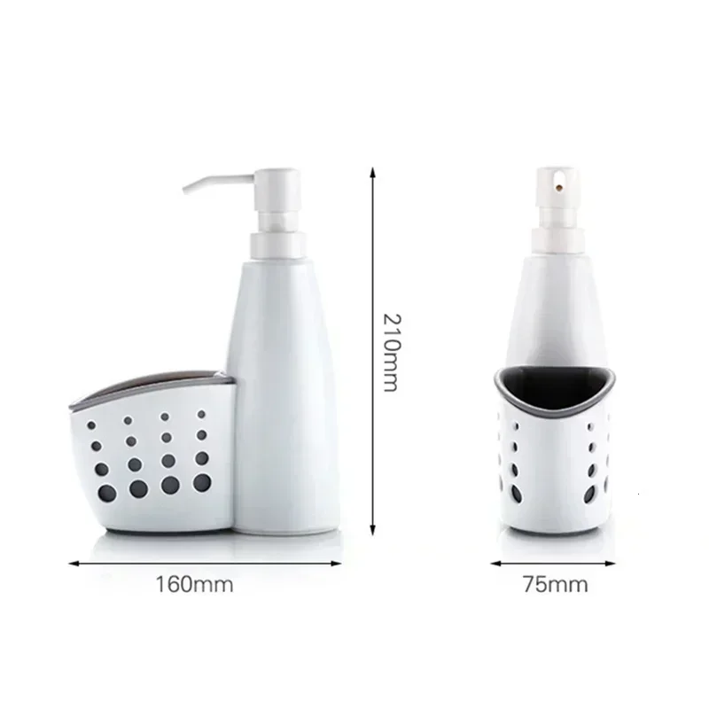 1PCS Concise White Separately Bottled Suitable Lotion Shower Gel Storage Bottle Storage Bath Towel Rack Home Bathroom Supplies