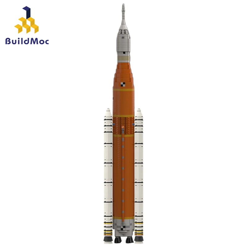 

MOC Space Launch System Artemis SLS Rocket Building Blocks (1:110 Saturn V scale) Mars Exploration Bricks Toys Children Kid Gift