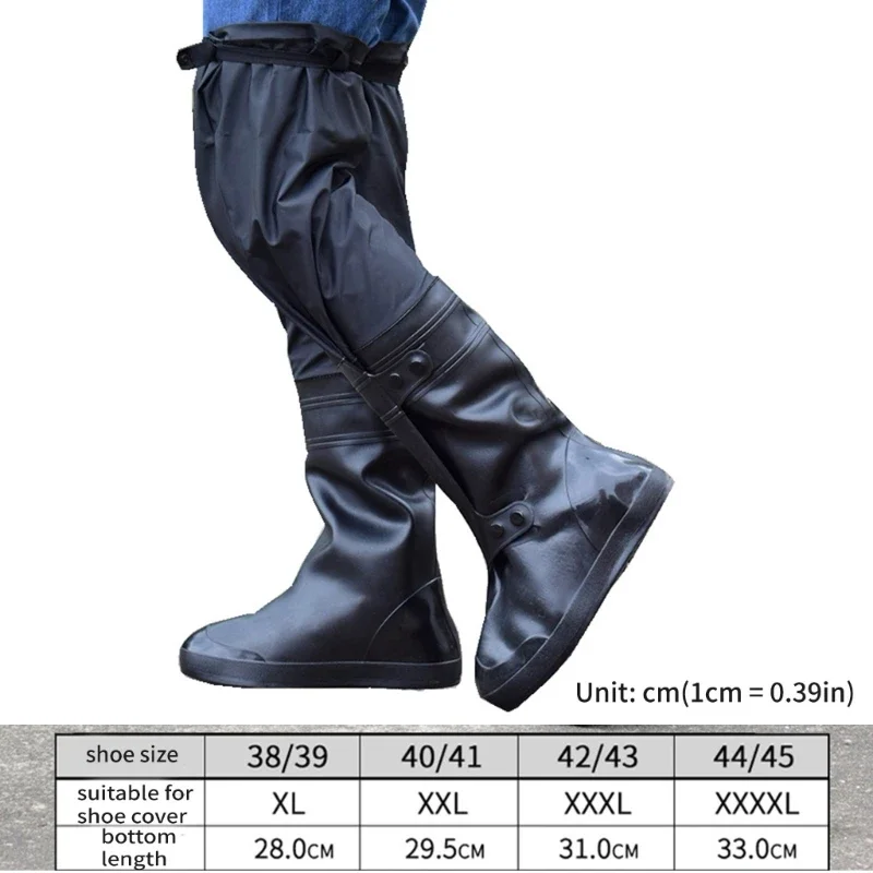 Reusable Scooter Dirt Bike Rain Shoes Non-Slip Boot Covers Unisex BicycleShoes Protectors For Rainy SnowysDay