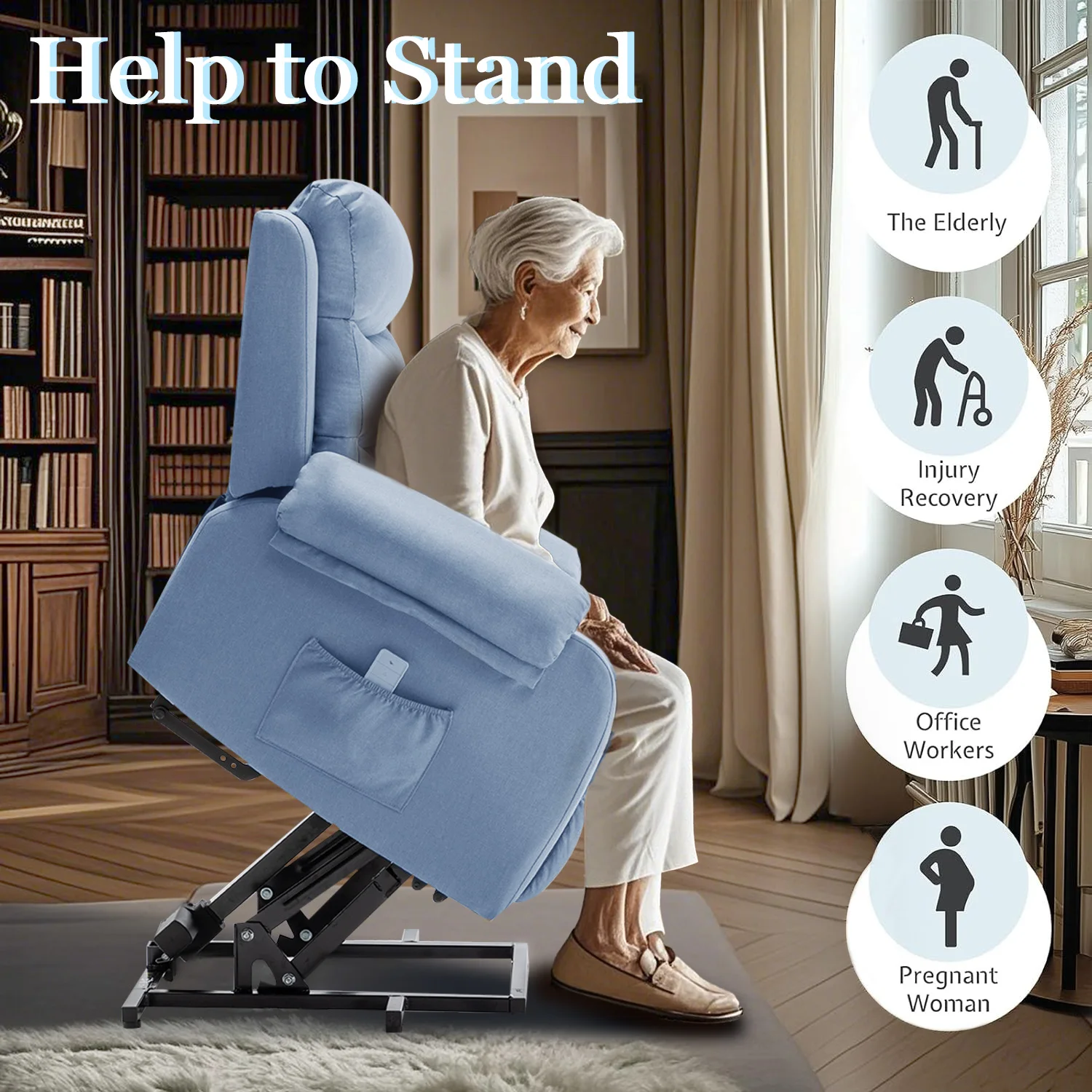 Small Power Lift Recliner Chair 5