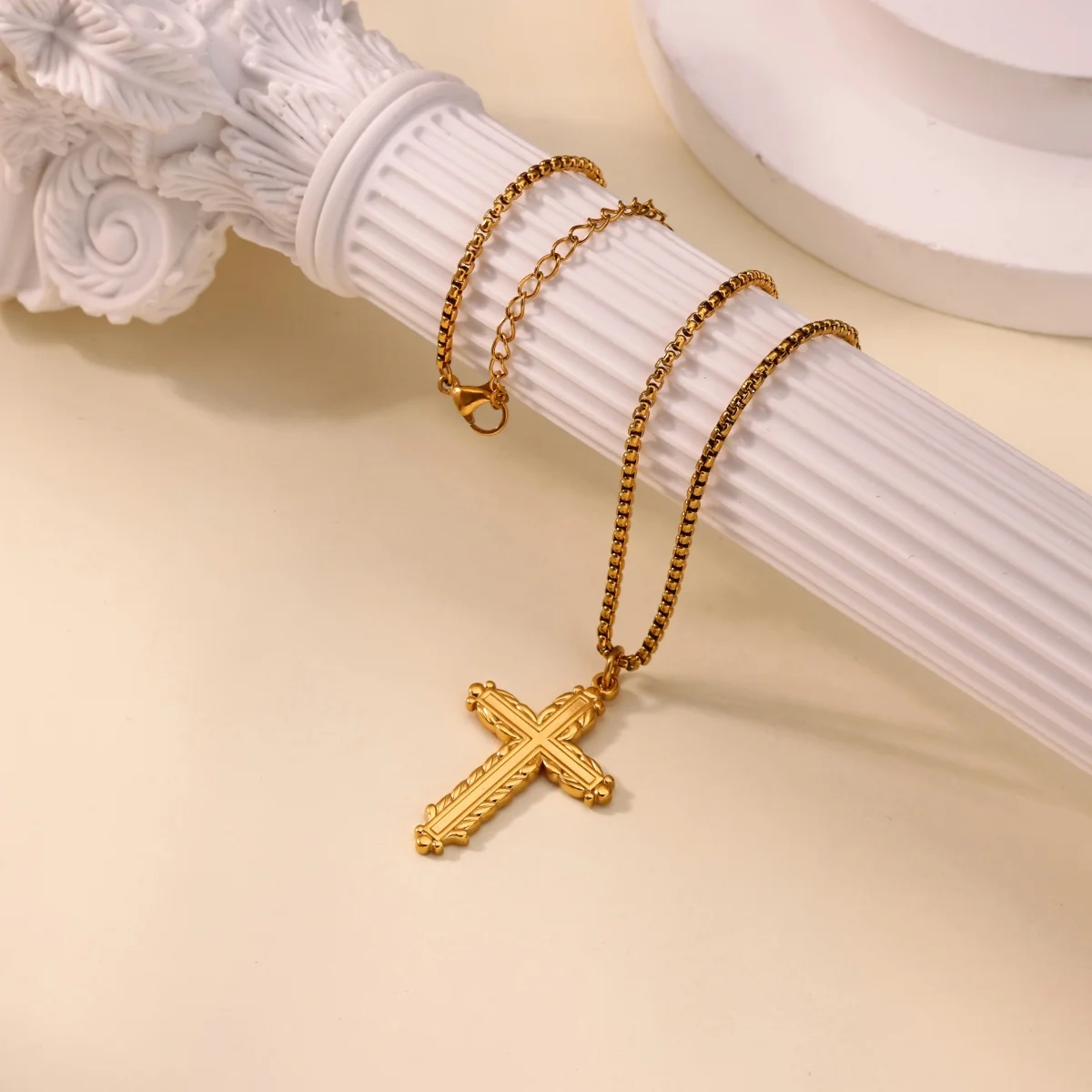 Stainless Steel Cross Pendant Necklaces for Women
