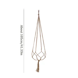 Elegant Plant Hanger Rope for Stylish Garden and Balcony Decor (11A247 - 105cm)