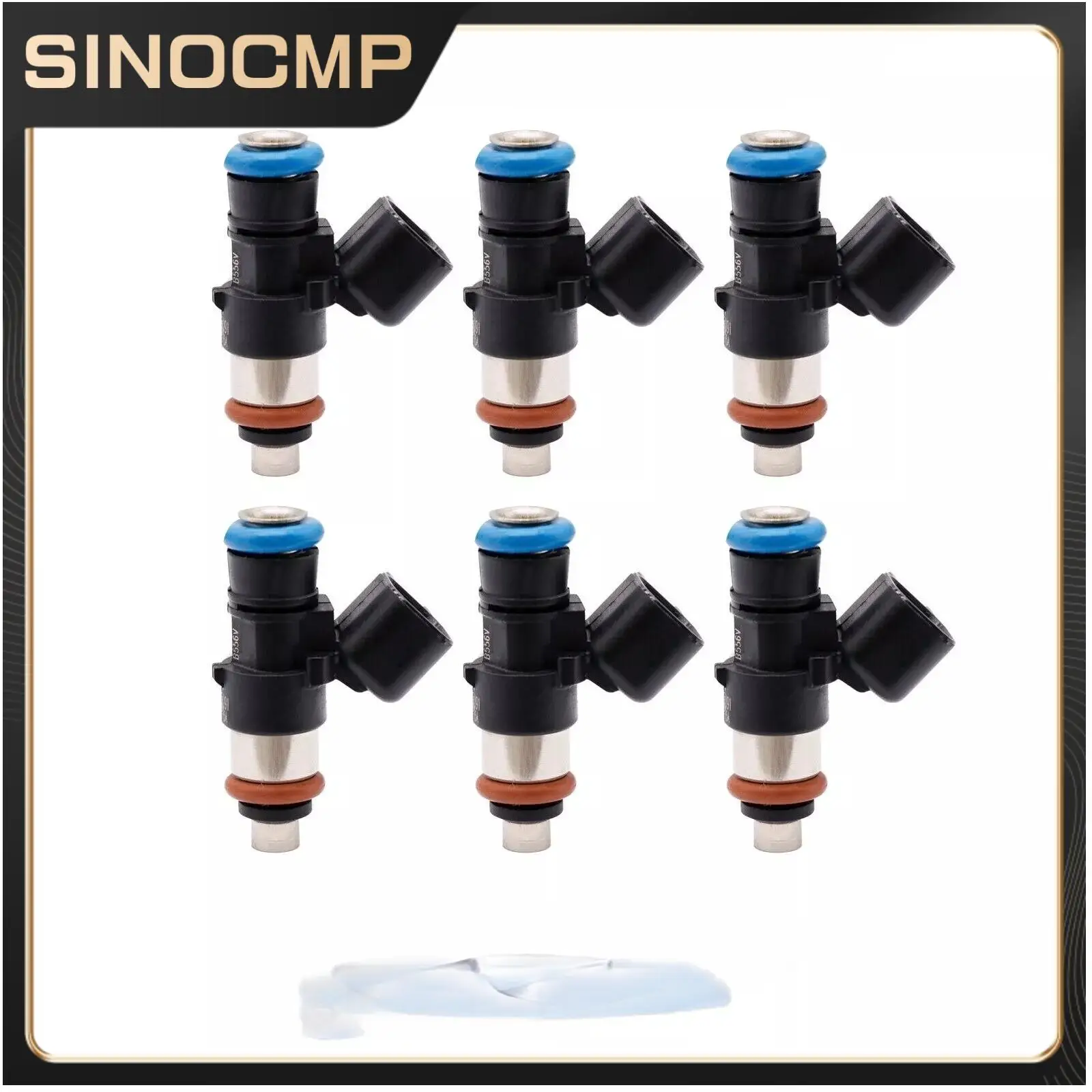 6-Pack Fuel Injectors – Ford Explorer/Taurus 3.5L 2011-2017 – Replaces 0280158191, CM-5188, 62667