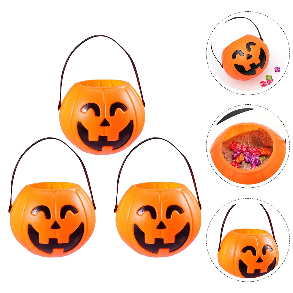 

Halloween Treat Bucket Halloween Candy Bucket Halloween Trick or Treat Buckets Pumpkin Pails Pumpkin Candy Buckets