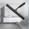 Black Rubber Scrape Silicone Shower Cleaner Stainless Steel Squeegee 10'' 12'' 14'' INCH Bathroom Kitchen Household Car Window 6