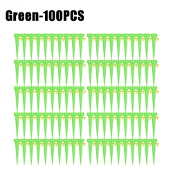 Smart Drip Irrigation System: Automatic Watering Kit for Gardens and Greenhouses (Green - 100PCS)