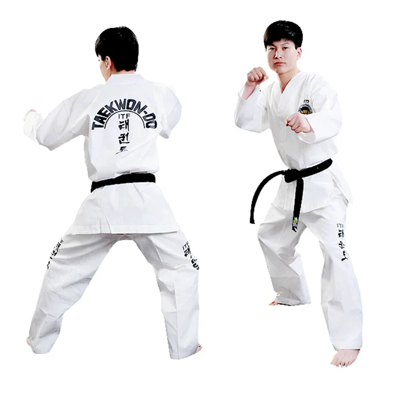 ITF Approve Taekwondo Student Doboks Suit Martial Arts Taekwondo Clothes Long Sleeve uniform