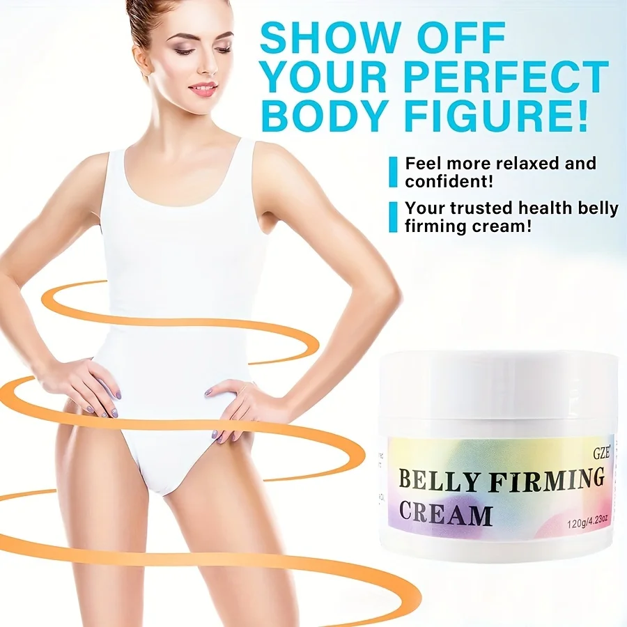 GZE Flat Belly Firming Cream - Skin Firming Smoothing Cream For Stomach, Thighs & Butt, Moisturizing Firming Lotion 120g 2