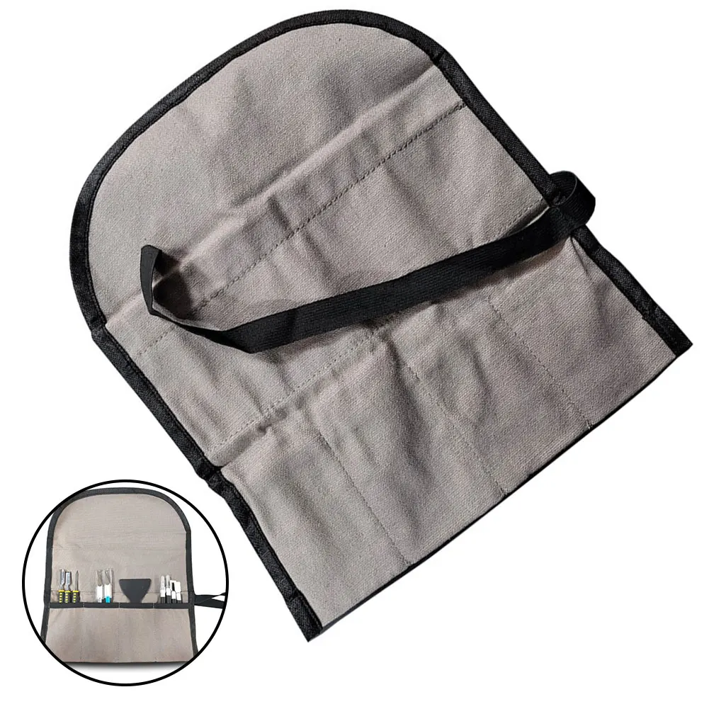 

New Bag Multiple Pockets Multi-Purpose Wrench Roll Pouch Hanging Tool Storage Portable Case Organizer Roll Up Tools 2023